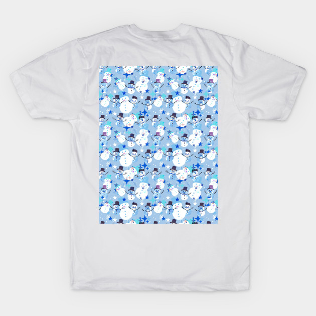 Snowman crazy blue by Remotextiles